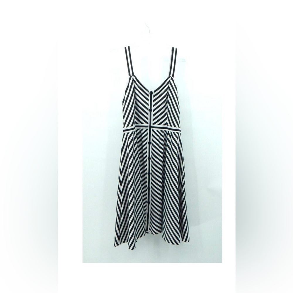 Alexia Admor Sleeveless Striped Dress Size Large - Picture 2 of 6